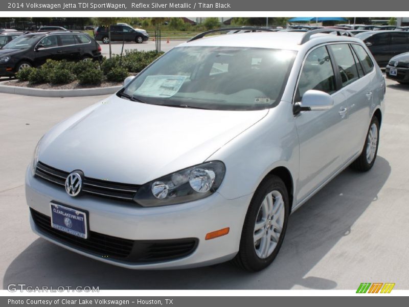 Reflex Silver Metallic / Titan Black 2014 Volkswagen Jetta TDI SportWagen