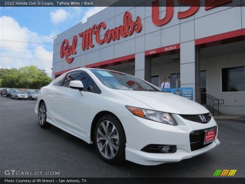 Taffeta White / Black 2012 Honda Civic Si Coupe