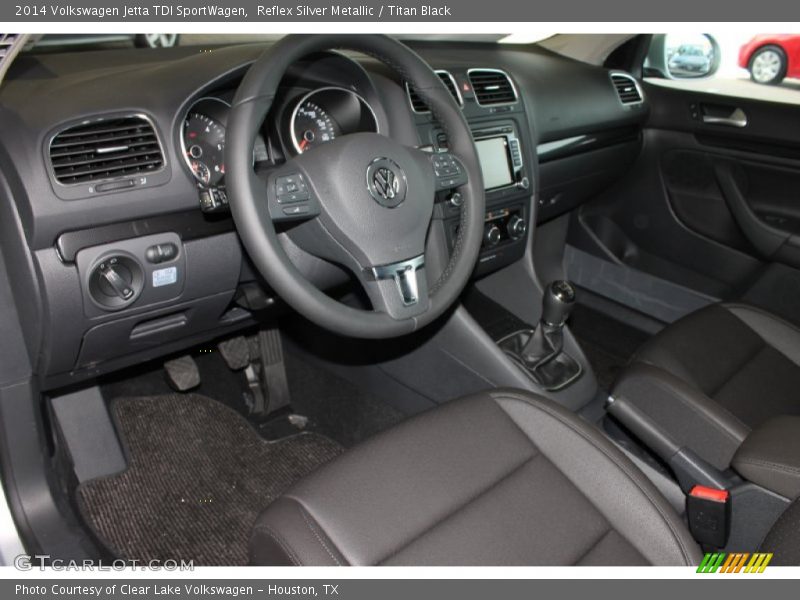  2014 Jetta TDI SportWagen Titan Black Interior