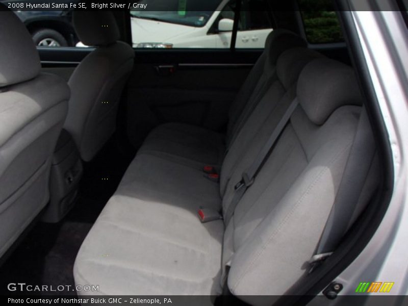 Bright Silver / Gray 2008 Hyundai Santa Fe SE