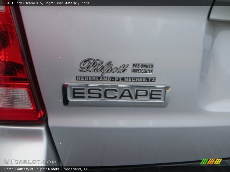 Ingot Silver Metallic / Stone 2011 Ford Escape XLS