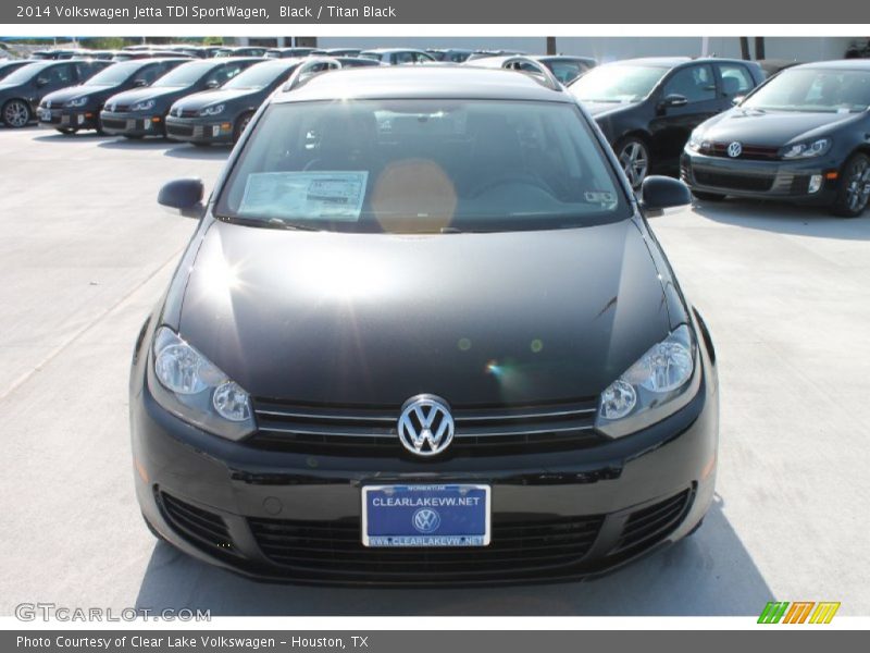 Black / Titan Black 2014 Volkswagen Jetta TDI SportWagen