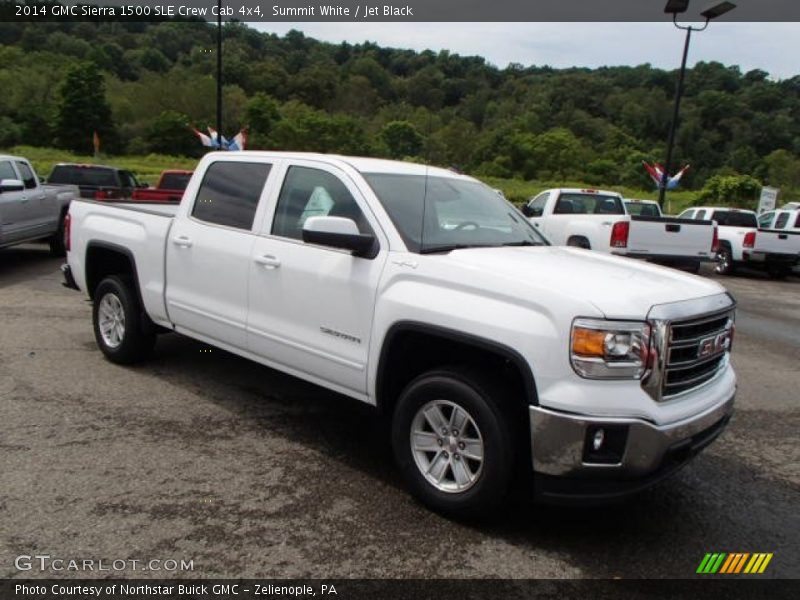 Summit White / Jet Black 2014 GMC Sierra 1500 SLE Crew Cab 4x4