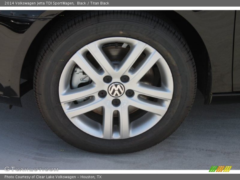 Black / Titan Black 2014 Volkswagen Jetta TDI SportWagen