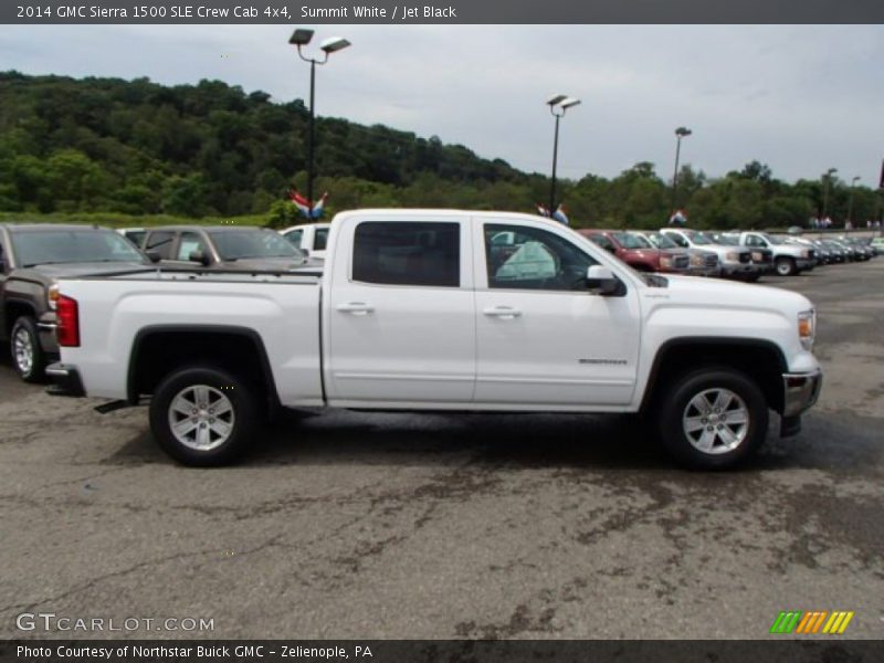 Summit White / Jet Black 2014 GMC Sierra 1500 SLE Crew Cab 4x4