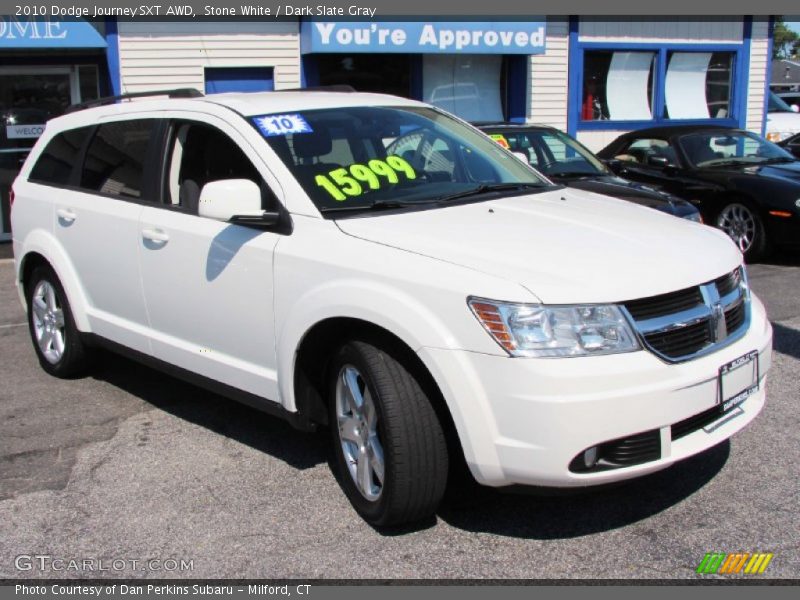 Stone White / Dark Slate Gray 2010 Dodge Journey SXT AWD