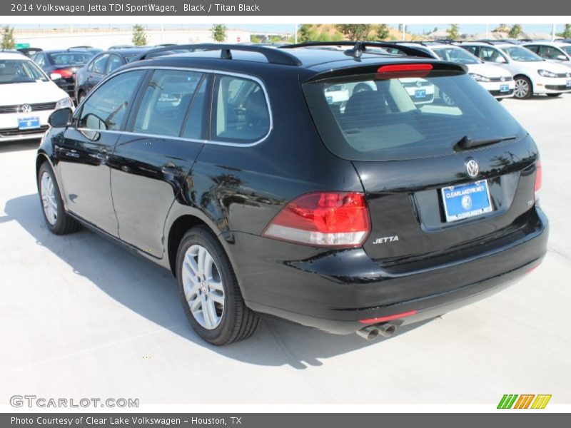Black / Titan Black 2014 Volkswagen Jetta TDI SportWagen