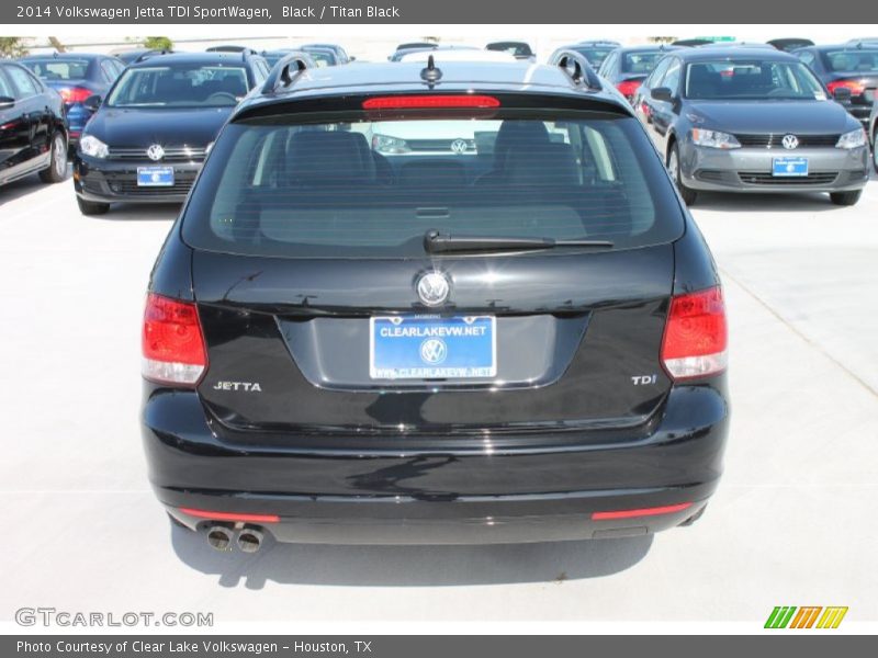 Black / Titan Black 2014 Volkswagen Jetta TDI SportWagen