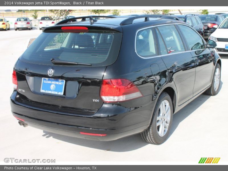 Black / Titan Black 2014 Volkswagen Jetta TDI SportWagen