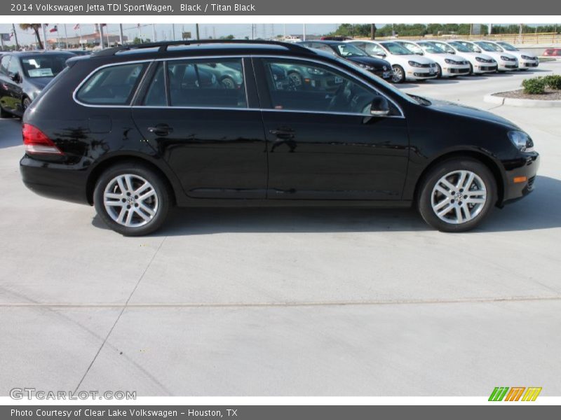 Black / Titan Black 2014 Volkswagen Jetta TDI SportWagen