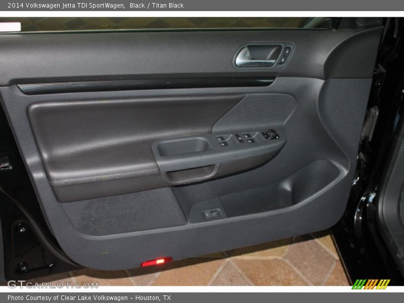 Black / Titan Black 2014 Volkswagen Jetta TDI SportWagen