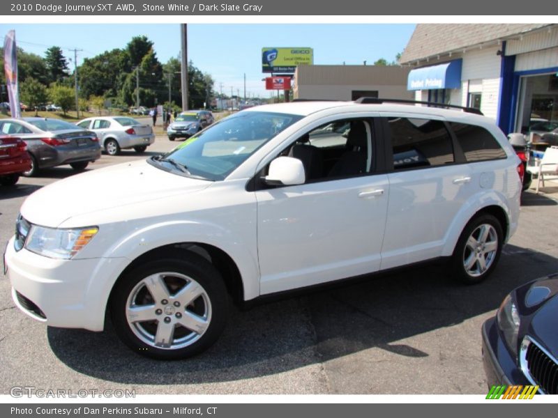Stone White / Dark Slate Gray 2010 Dodge Journey SXT AWD