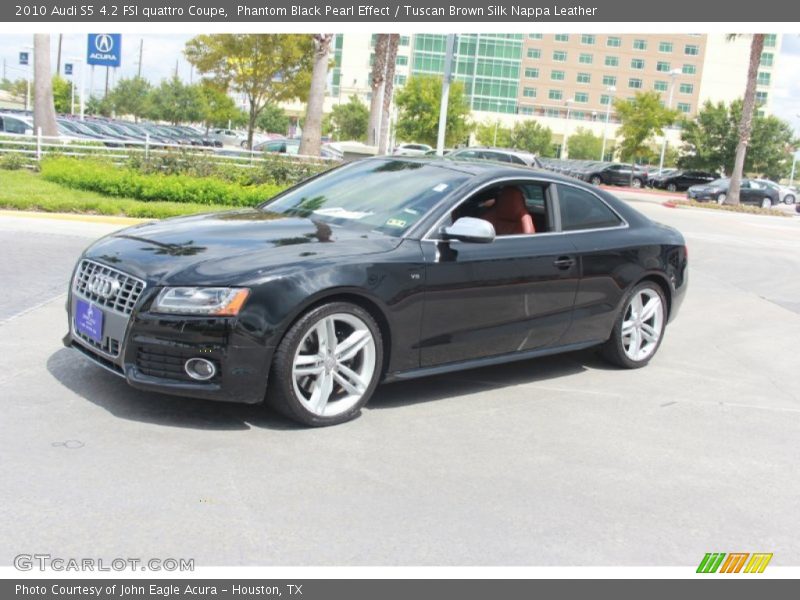 Phantom Black Pearl Effect / Tuscan Brown Silk Nappa Leather 2010 Audi S5 4.2 FSI quattro Coupe