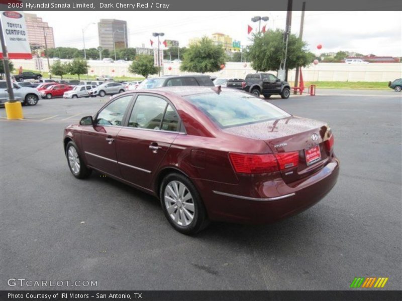 Dark Cherry Red / Gray 2009 Hyundai Sonata Limited