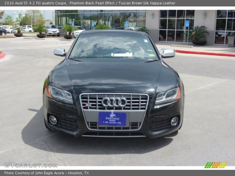 Phantom Black Pearl Effect / Tuscan Brown Silk Nappa Leather 2010 Audi S5 4.2 FSI quattro Coupe