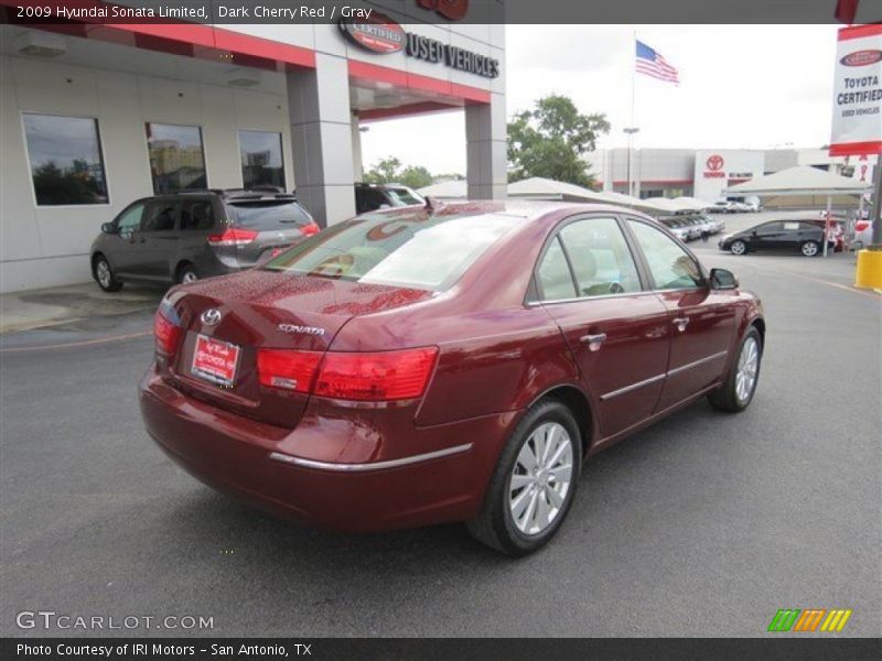 Dark Cherry Red / Gray 2009 Hyundai Sonata Limited