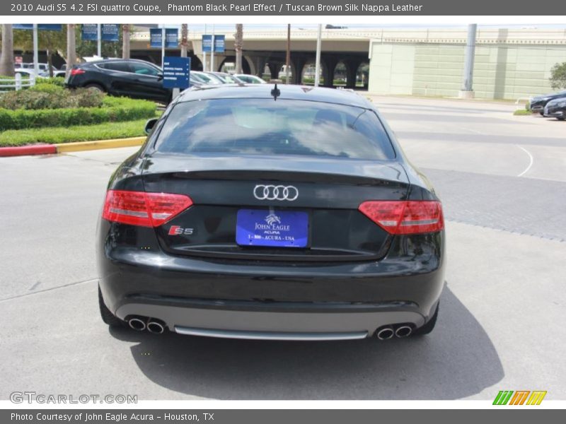 Phantom Black Pearl Effect / Tuscan Brown Silk Nappa Leather 2010 Audi S5 4.2 FSI quattro Coupe