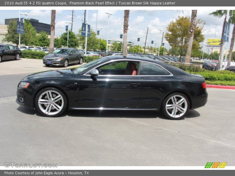 Phantom Black Pearl Effect / Tuscan Brown Silk Nappa Leather 2010 Audi S5 4.2 FSI quattro Coupe