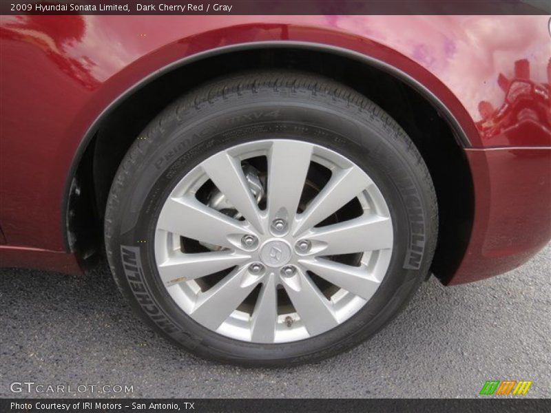 Dark Cherry Red / Gray 2009 Hyundai Sonata Limited