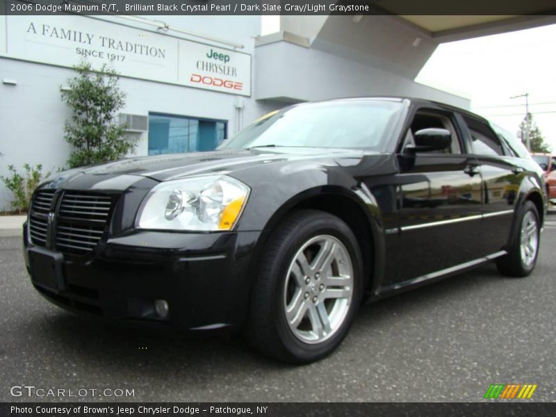 Brilliant Black Crystal Pearl / Dark Slate Gray/Light Graystone 2006 Dodge Magnum R/T