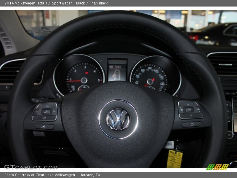 Black / Titan Black 2014 Volkswagen Jetta TDI SportWagen