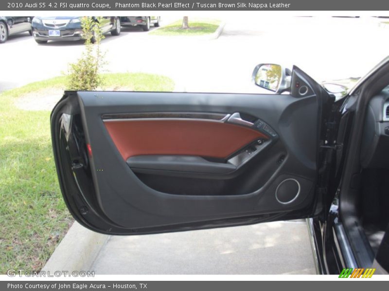 Phantom Black Pearl Effect / Tuscan Brown Silk Nappa Leather 2010 Audi S5 4.2 FSI quattro Coupe