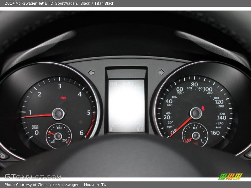 Black / Titan Black 2014 Volkswagen Jetta TDI SportWagen