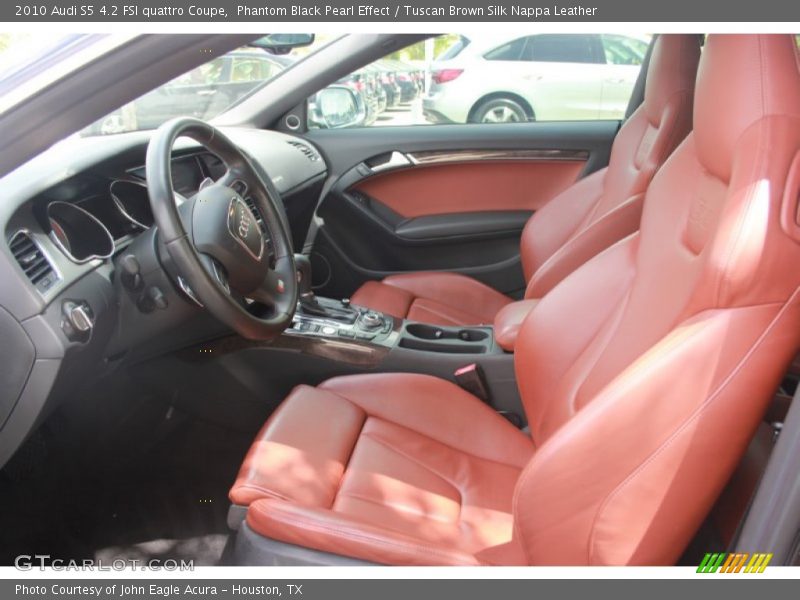 Phantom Black Pearl Effect / Tuscan Brown Silk Nappa Leather 2010 Audi S5 4.2 FSI quattro Coupe