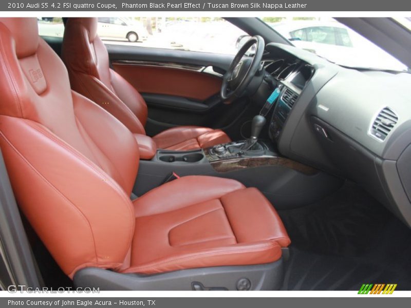 Phantom Black Pearl Effect / Tuscan Brown Silk Nappa Leather 2010 Audi S5 4.2 FSI quattro Coupe