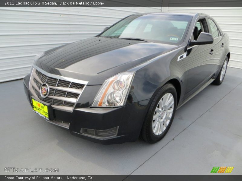 Black Ice Metallic / Ebony 2011 Cadillac CTS 3.0 Sedan