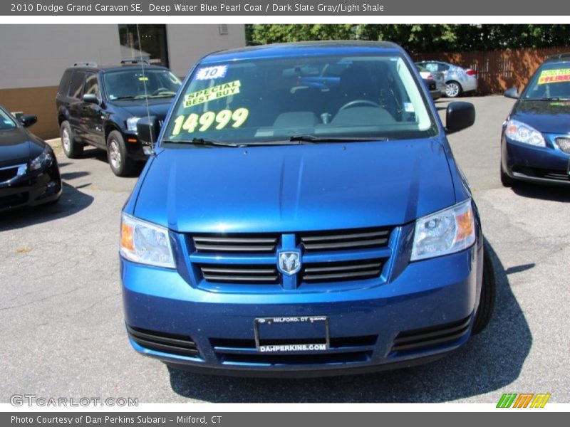 Deep Water Blue Pearl Coat / Dark Slate Gray/Light Shale 2010 Dodge Grand Caravan SE