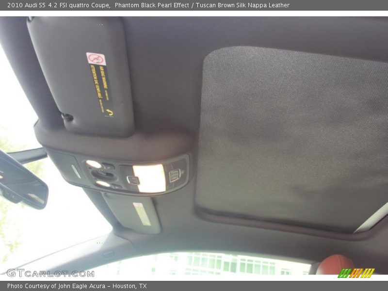 Phantom Black Pearl Effect / Tuscan Brown Silk Nappa Leather 2010 Audi S5 4.2 FSI quattro Coupe