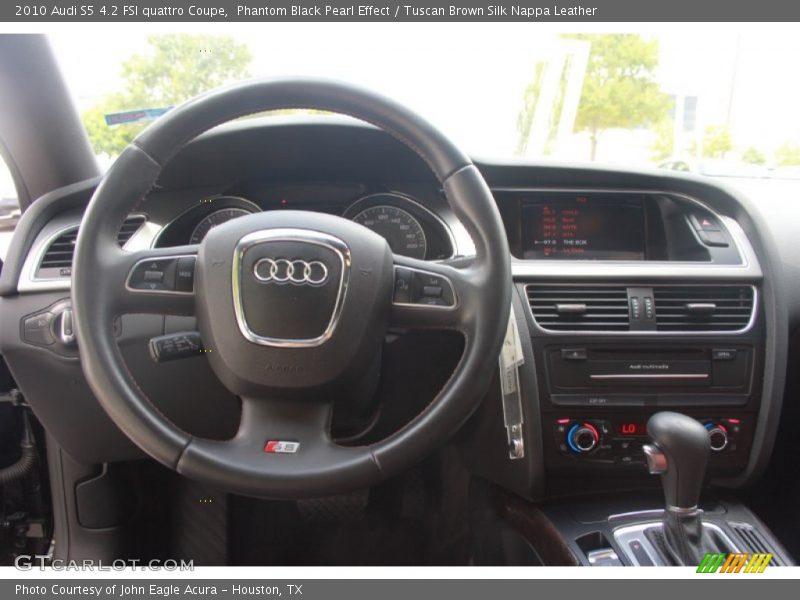 Phantom Black Pearl Effect / Tuscan Brown Silk Nappa Leather 2010 Audi S5 4.2 FSI quattro Coupe