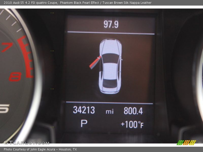 Phantom Black Pearl Effect / Tuscan Brown Silk Nappa Leather 2010 Audi S5 4.2 FSI quattro Coupe