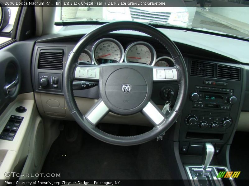 Brilliant Black Crystal Pearl / Dark Slate Gray/Light Graystone 2006 Dodge Magnum R/T