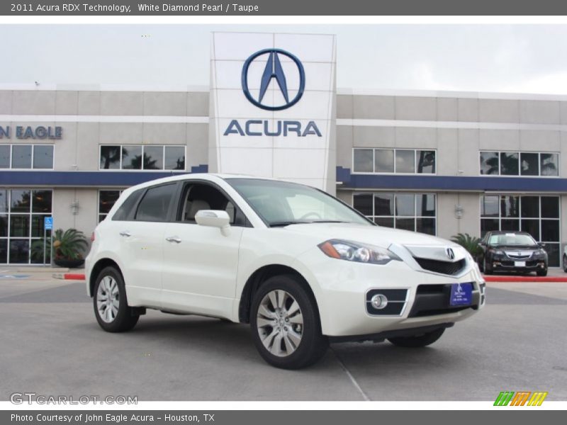 White Diamond Pearl / Taupe 2011 Acura RDX Technology