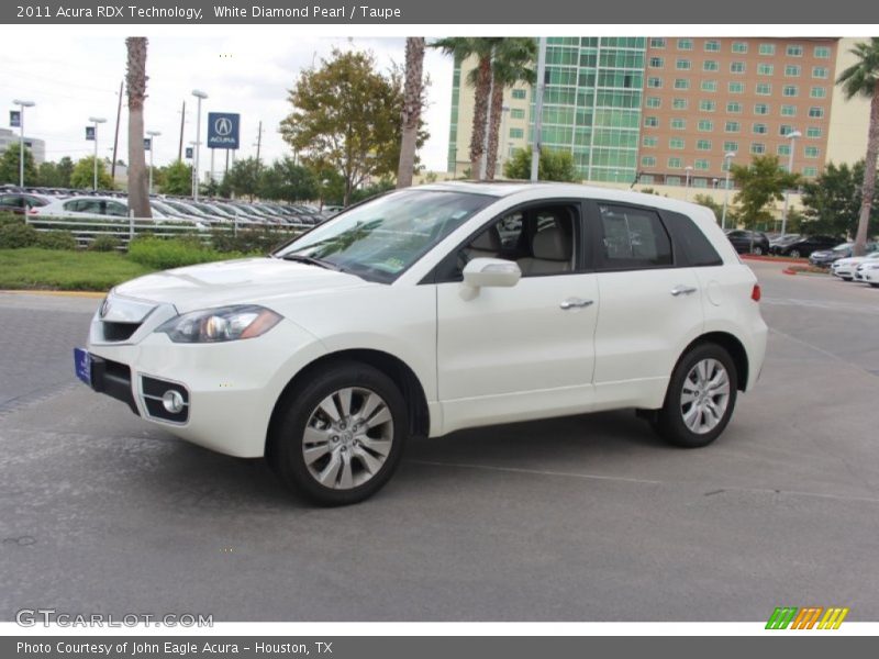 White Diamond Pearl / Taupe 2011 Acura RDX Technology