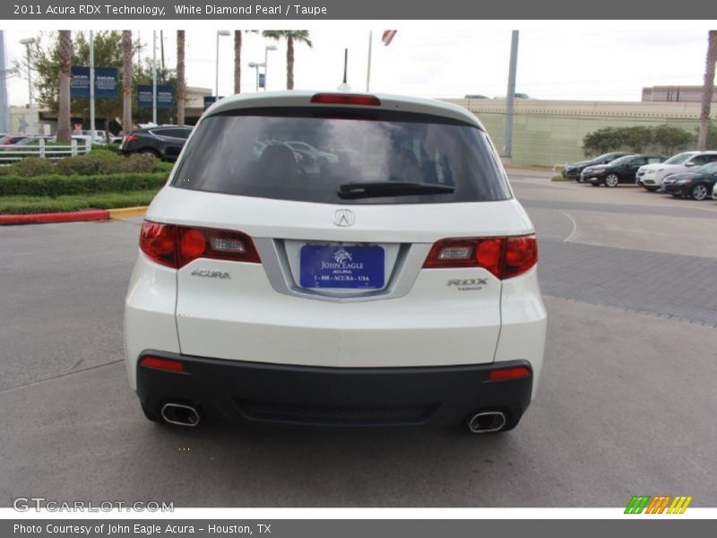 White Diamond Pearl / Taupe 2011 Acura RDX Technology
