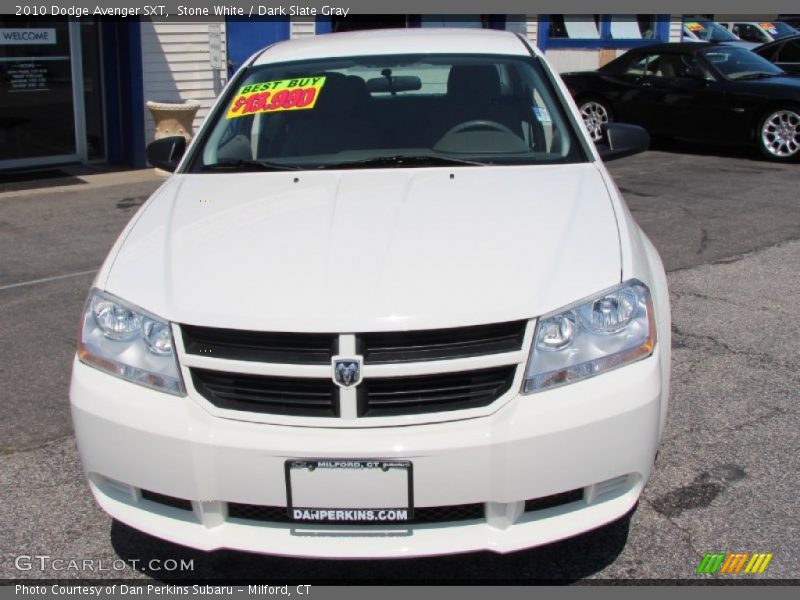 Stone White / Dark Slate Gray 2010 Dodge Avenger SXT