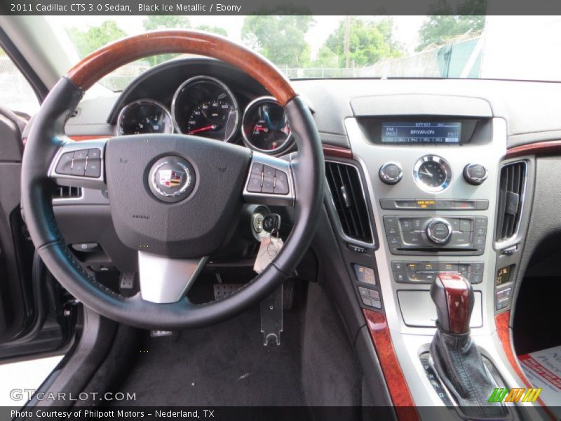 Black Ice Metallic / Ebony 2011 Cadillac CTS 3.0 Sedan