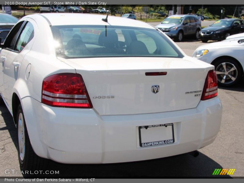 Stone White / Dark Slate Gray 2010 Dodge Avenger SXT