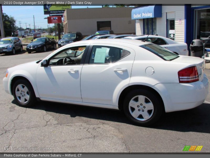Stone White / Dark Slate Gray 2010 Dodge Avenger SXT