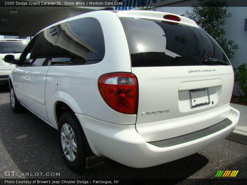 Stone White / Medium Slate Gray 2005 Dodge Grand Caravan SE