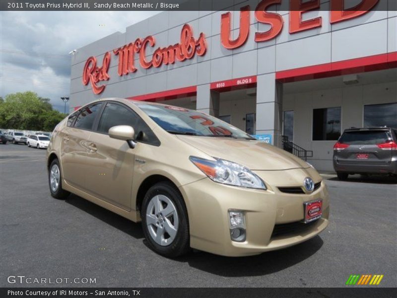 Sandy Beach Metallic / Bisque 2011 Toyota Prius Hybrid III