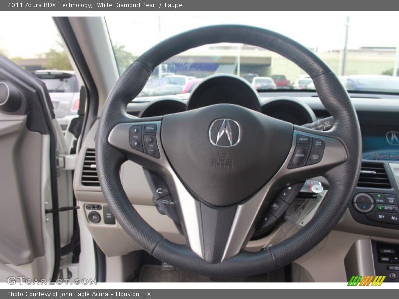 White Diamond Pearl / Taupe 2011 Acura RDX Technology