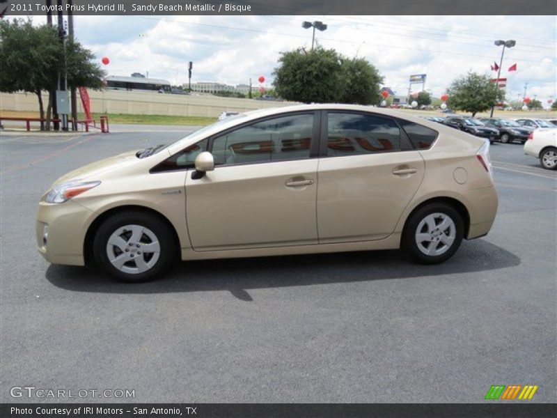 Sandy Beach Metallic / Bisque 2011 Toyota Prius Hybrid III