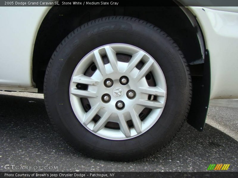 Stone White / Medium Slate Gray 2005 Dodge Grand Caravan SE