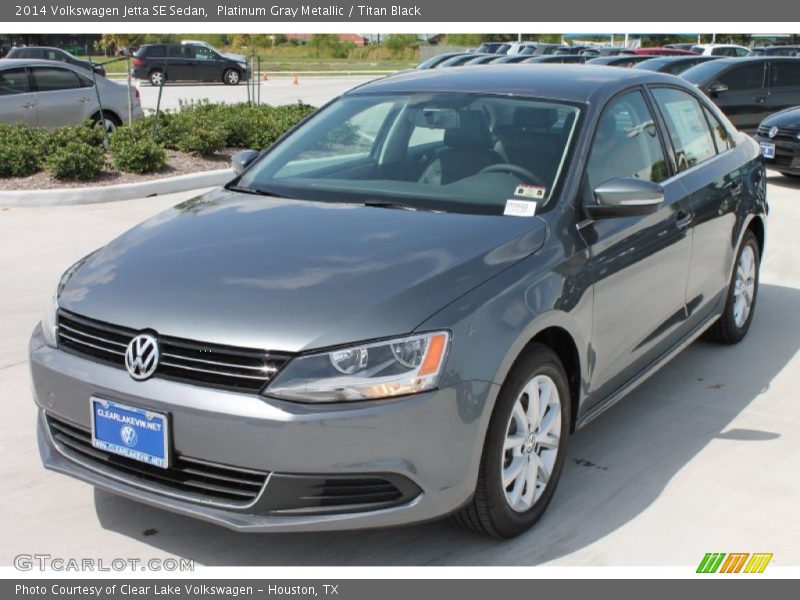 Platinum Gray Metallic / Titan Black 2014 Volkswagen Jetta SE Sedan