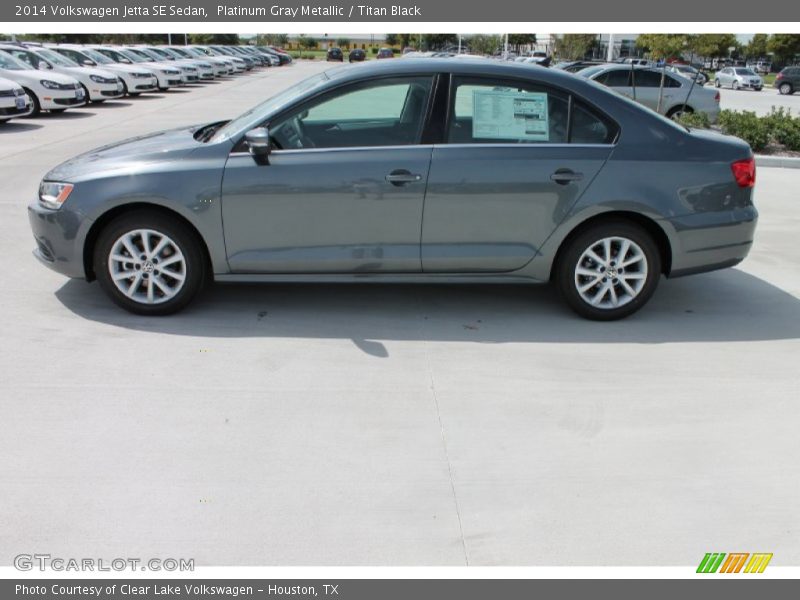 Platinum Gray Metallic / Titan Black 2014 Volkswagen Jetta SE Sedan