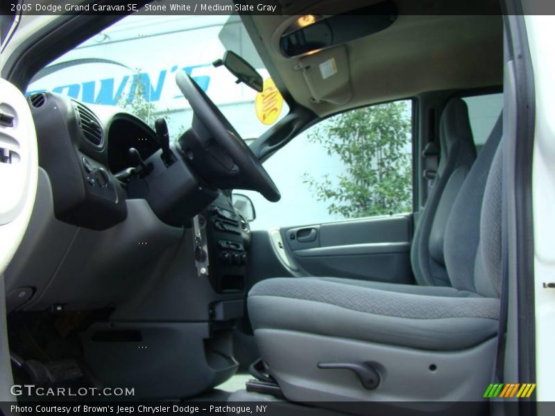 Stone White / Medium Slate Gray 2005 Dodge Grand Caravan SE